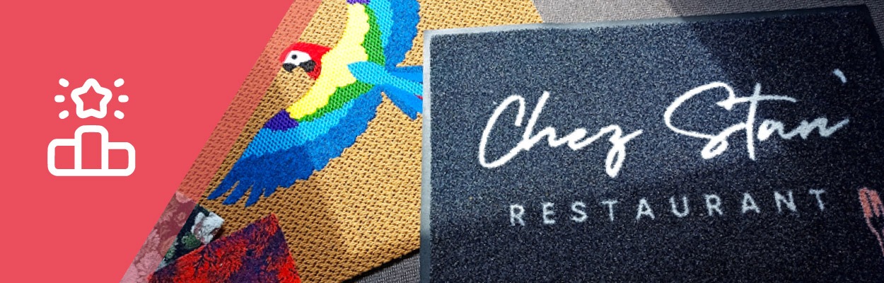 dalles moquette personnalisees