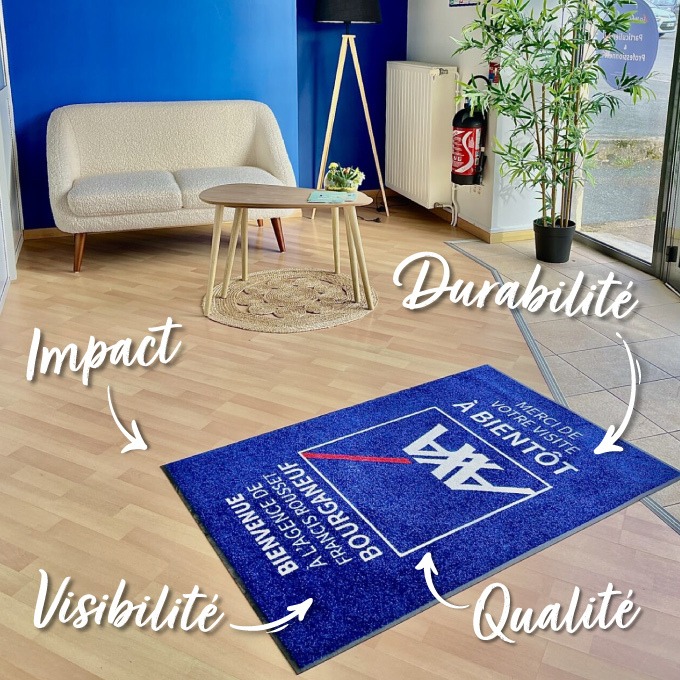 Tapis de communication logo