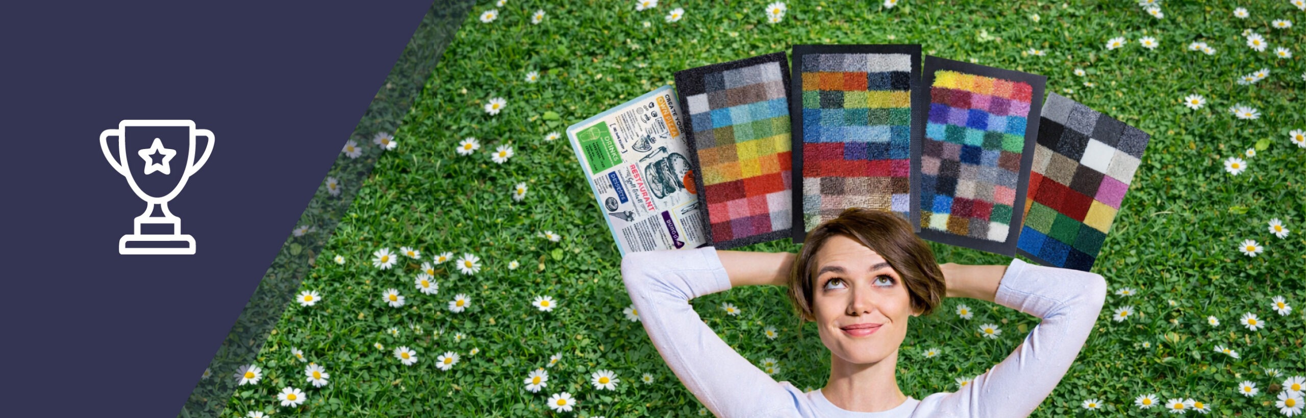 dalles moquette personnalisees